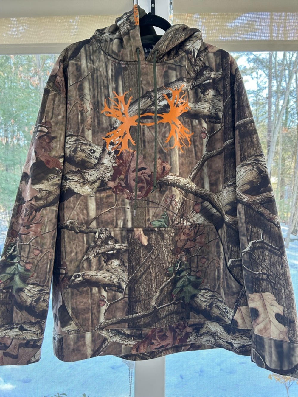 UNDER ARMOUR MENS PULLOVER CAMO HOODIE XXL